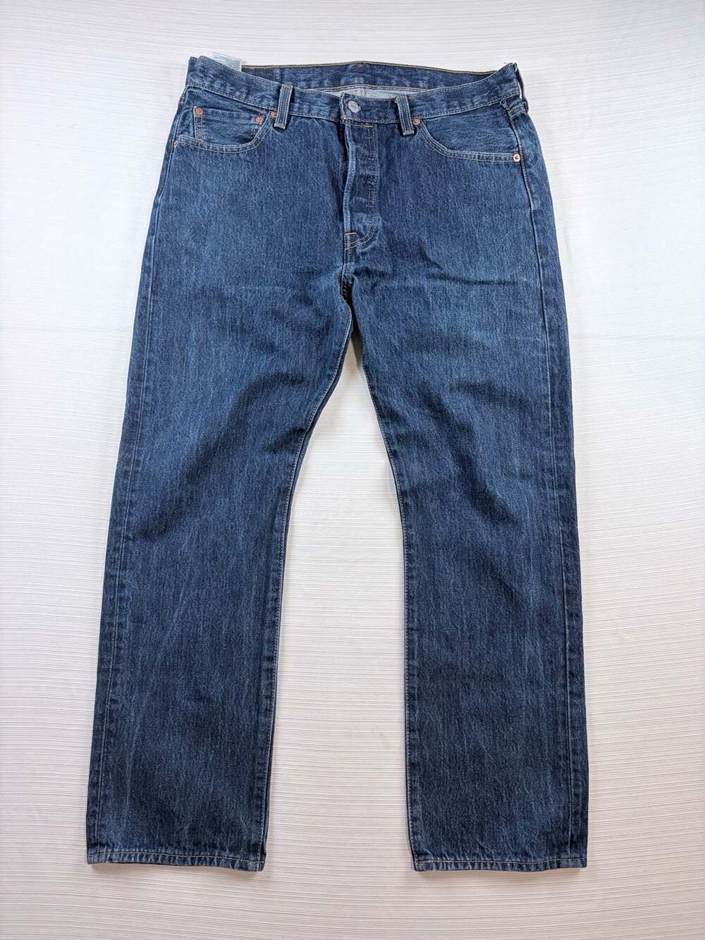 Levi's 501 Original Fit Jeans Size 34x30 Blue Denim Button Fly Straight